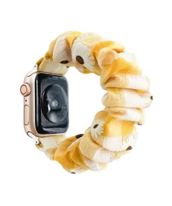 Elevate Your Style with Wholesale Scrunchie Apple Watch Bands from China 10 floral elegance scrunchie apple watch band