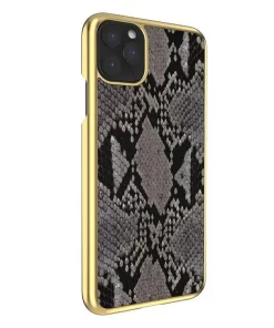 Luxury Genuine Leather Snake Skin iPhone Case Wholesale China 15 genuine leather phone case in snake skin pattern