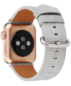 Elevate Your Style with Wholesale Glitter Apple Watch Bands from China 15 glitter vegan leather apple watch bands
