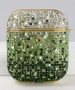 Elevate Style with Wholesale Rhinestone Airpods Case 25 gradient purple airpods 1st case