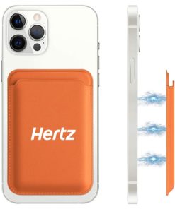 Leather Magnetic Phone Card Holder