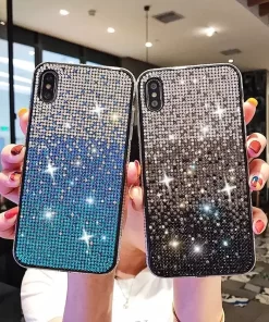 Bling-Handyhüllen im Großhandel – Funkeln mit Farbverlauf in China 12 iphone 14 pro max rhinestone case 1