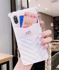 Wholesale Silicone Wallet iPhone Case with Chain Strap – China Supplier 12 iphone case chain strap
