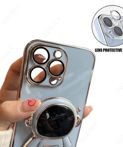 astronaut folding bracket iphone case with camera protector 15 iphone case with camera protector