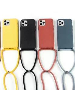Wholesale 100% Natural Compostable Biodegradable iPhone Cases with Lanyards – Eco-Friendly Tech Accessories from China 11 iphone case with lanyard 1