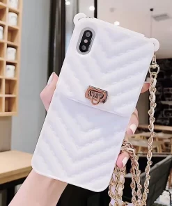 ขายส่งเคส iPhone กระเป๋าสตางค์ซิลิโคนพร้อมสายโซ่ – ผู้ผลิตในจีน 13 iphone chain strap 6