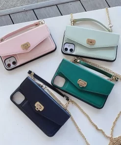 Werten Sie Ihren Stil mit Großhandels-Leder-Wallet-Hüllen für iPhone-Handtaschen aus China auf 17 iphone handbag case 1
