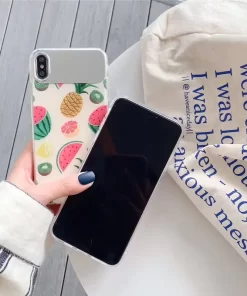 Cute Phonecase Wholesale: Fruit Pattern and Mirror iPhone Case From China 10 iphone x cute phone case