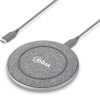 Textured Fabric Branded Fast Wireless Charger 2 Textured Fabric Branded Fast Wireless Charger