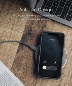 Textured Fabric Branded Fast Wireless Charger 14 Textured Fabric Branded Fast Wireless Charger Image 4