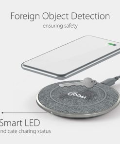 Textured Fabric Branded Fast Wireless Charger 17 Textured Fabric Branded Fast Wireless Charger Image 7