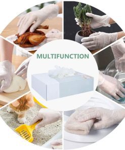 Disposable PVC Vinyl Gloves: Box of 50 12 Disposable PVC Gloves Box (50 Per Box) Image 4