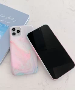 Bezaubernde cremige Hüllen im Großhandel – Tauchen Sie ein in die Magie aus China 14 luminous creamy pink iphone case 1