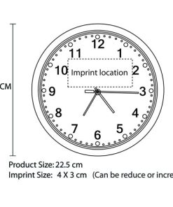 9 Inch Bright Circle Wall Clock 22 9 Inch Bright Circle Wall Clock Image 10