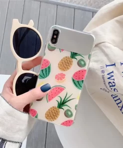Capa de telefone fofa no atacado: padrão de frutas e capa de telefone espelhada da China 13 phone case wholesale cute iphone case in fruit pattern with mirror 3