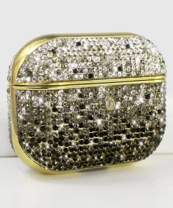 Elevate Style with Wholesale Rhinestone Airpods Case 28 rhinestone airpods case in gradient blue