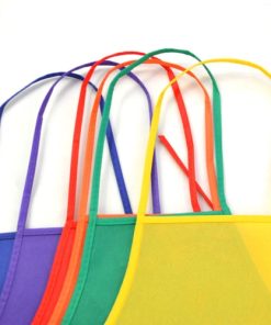 Two Patch Pocket Bib Apron 14 Double Bib Apron With Pocket Image 4