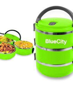 Round Heat Insulated Lunch Box