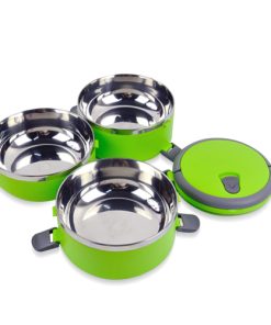 Hot Storage Stainless Steel Round Insulated Lunch Box 9 Round Heat Insulated Lunch Box Image 2