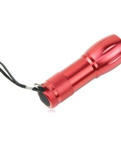 Aluminum Custom Logo 9 LED Flashlight 22 9-LED Mini Flashlight With Wrist Strap Image 9