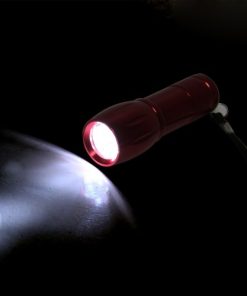 Aluminum Custom Logo 9 LED Flashlight 16 9-LED Mini Flashlight With Wrist Strap Image 3