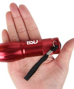 Aluminum Custom Logo 9 LED Flashlight 17 9-LED Mini Flashlight With Wrist Strap Image 4