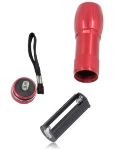 Aluminum Custom Logo 9 LED Flashlight 18 9-LED Mini Flashlight With Wrist Strap Image 5