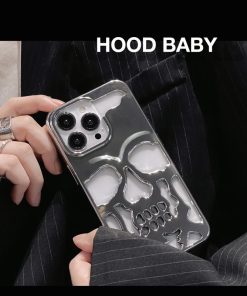 حالة الهاتف نمط الجمجمة 15 skull iphone case 3