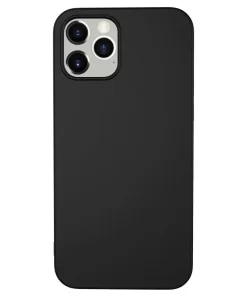 Matte Black iPhone Cases – Wholesale Elegance from China 13 sleek matte black iphone case on a modern smartphone