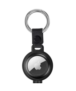 Elevate Security with Metal AirTag Holder | Wholesale China 15 stainless steel airtag holder in black