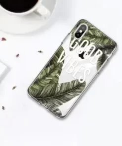 Tropical Phone Case Wholesale: Embrace Good Vibes with wholesalephonecases in China 6 tropical phone case chic design on a clear iphone case 1