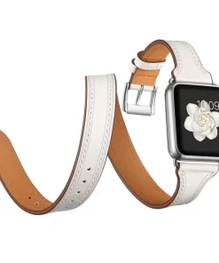 Wholesale Custom Leather Double Wrap Bands – Elevate Your Apple Watch Style 27 watch band supplier apple watch custom leather band
