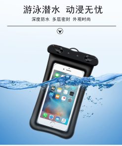 Gelbe wasserdichte Schwimmtasche für iPhone 7 Plus 28 waterproof floating phone pouch dry bag 3