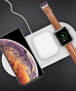 Carregador sem fio personalizado no atacado: agilize o carregamento com conveniência 3 em 1 15 wholesale custom wireless phone charger pad 3 in 1 for iphone samsung 4