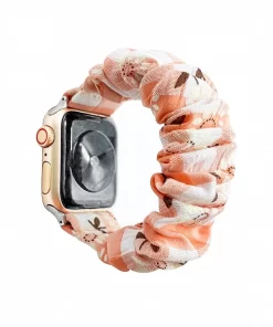 Elevate Your Style with Wholesale Scrunchie Apple Watch Bands from China 12 wholesale elastic scrunchie apple watch band e28093 floral daisy