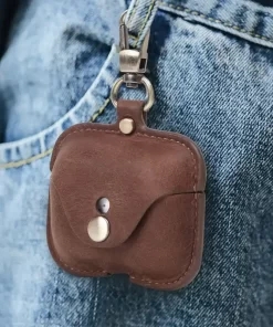 Elevate Your Style with Wholesale Vintage Leather AirPods Pro Case 19 wine elegant leather case for airpods pro