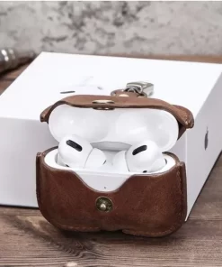 Elevate Your Style with Wholesale Vintage Leather AirPods Pro Case 21 wireless charging support genuine leather case 1