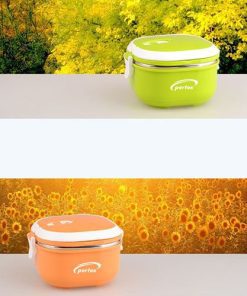 Square Meal Lunch Box 8 Stainless Steel Square Meal Lunch Box Image 2